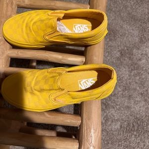 COPY - Yellow van slip on shoes
